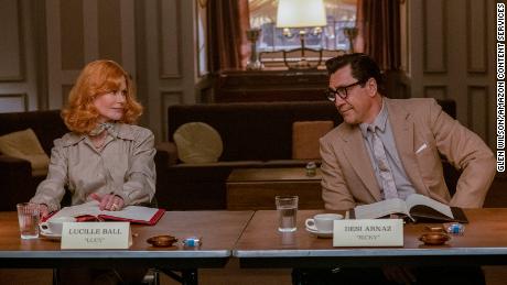 Nicole Kidman and Javier Bardem play Lucille Ball and Desi Arnaz in &#39;Being the Ricardos&#39; (Glen Wilson/Amazon Content Services).