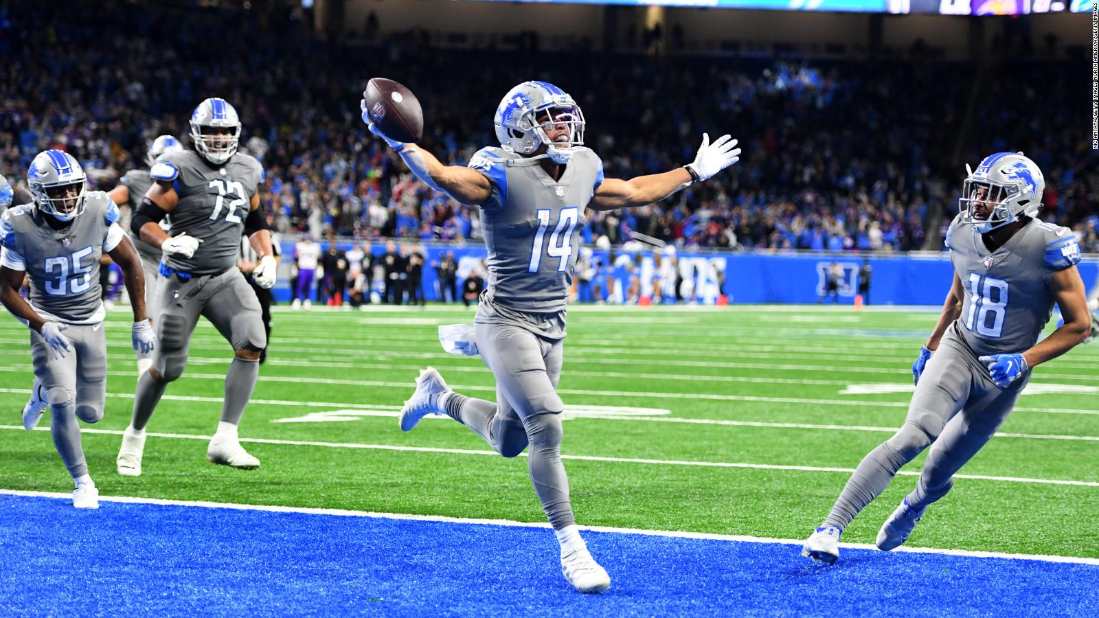 Detroit Lions end 15game winless run and pay tribute to Michigan