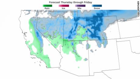 Parts of California and the West could get some much needed rain and snow this week.