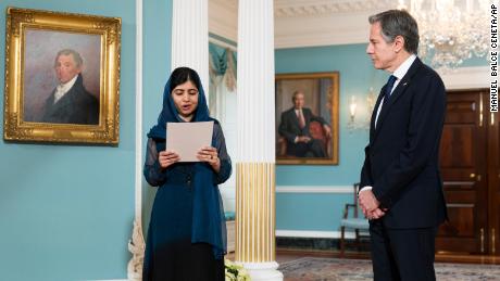 Malala Yousafzai reads aloud a letter to President Biden from a 15-year-old Afghan girl.