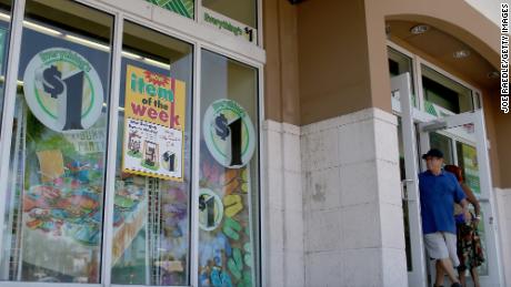 Dollar Tree's well-known $1 circle signs, seen here in 2014, are being replaced with new $1.25 circles.