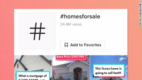 De hashtags op TikTok met betrekking tot huizenjacht hebben miljoenen views gekregen.