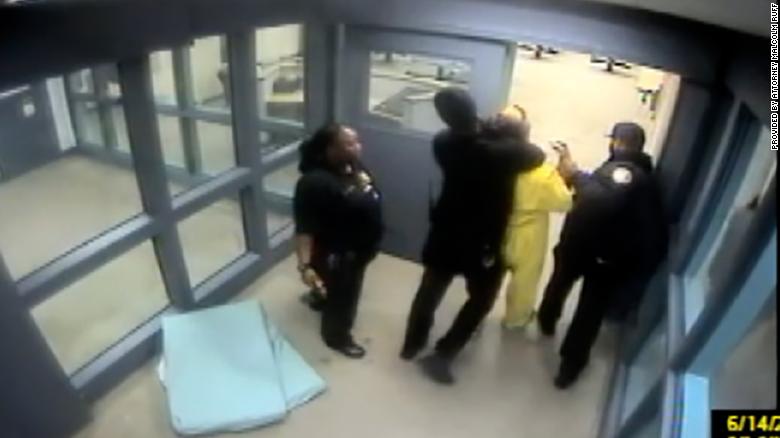 Video shows corrections officer drop transgender woman on her face in Baltimore corrections facility