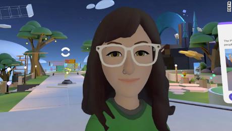 Rachel Metz de CNN deambuló por Horizon Worlds esta semana en realidad virtual.