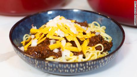 CNN anchor Brianna Keilar's Chili can make four large servings or several smaller servings. 