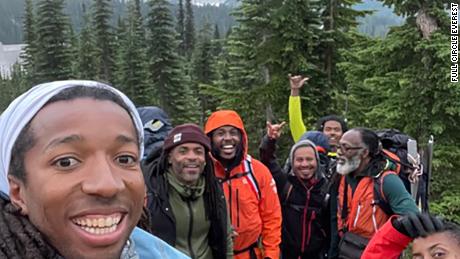 Members of Full Circle Everest at Mount Ranier National Park in Washington.
