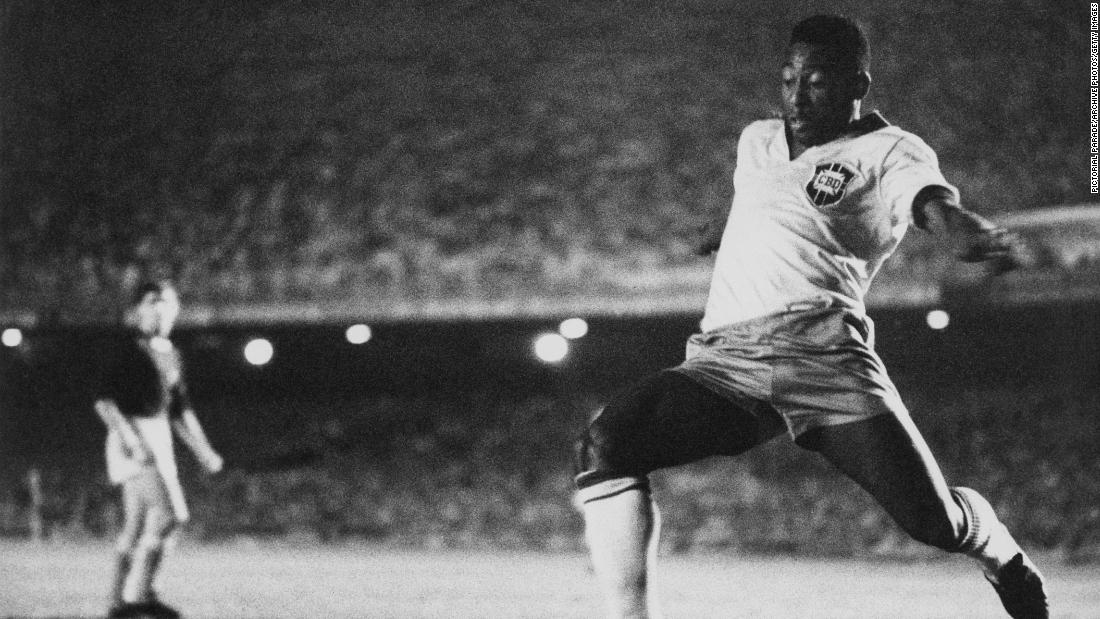 Pelé was just 16 years old when he made his debut for Brazil&#39;s national team. It was less than a year after he started playing professionally with Brazilian club Santos in 1956.