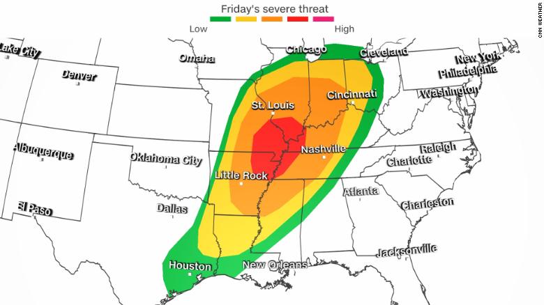 Alert for strong nighttime tornadoes Friday into Saturday morning 211210113203-weather-moderate-level-4-severe-storm-threat-friday-12102021-exlarge-169