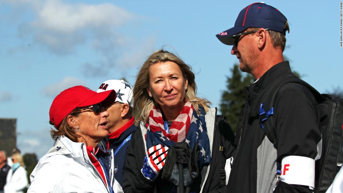 Jessica and Nelly both credit their parents for garnering their interest in sport.  Jessica remembers being thrown into &quot;gymnastics to figure skating, to ballet to tap dance, tennis, golf.&quot;&lt;br /&gt;At the 2019 Solheim Cup, Team US captain Juli Inkster (left) speaks to Regina and Petr Korda. 