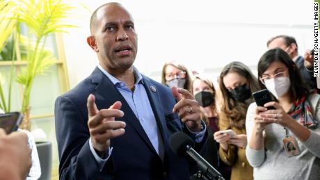 Rep. Hakeem Jeffries of New York, the chair of the House Democratic Caucus, is the fifth-highest ranking member of leadership. 