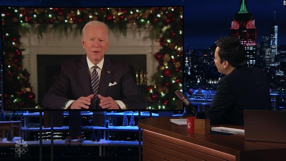 Biden talks Washington partisanship in first late-night interview as president – CNN