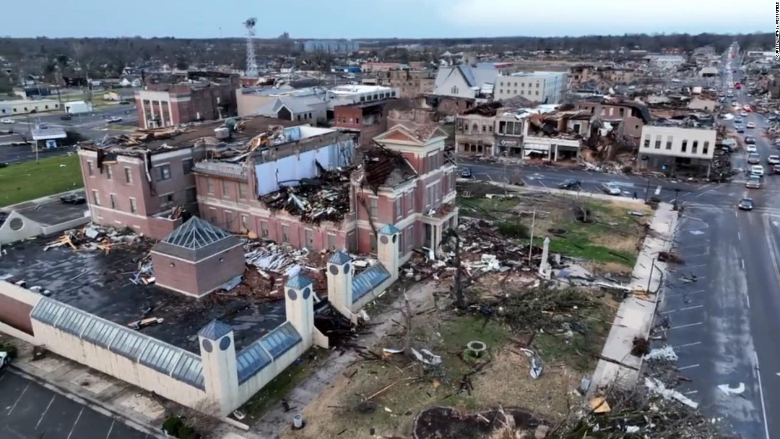 Mayfield candle factory Tornado rips through candle building in