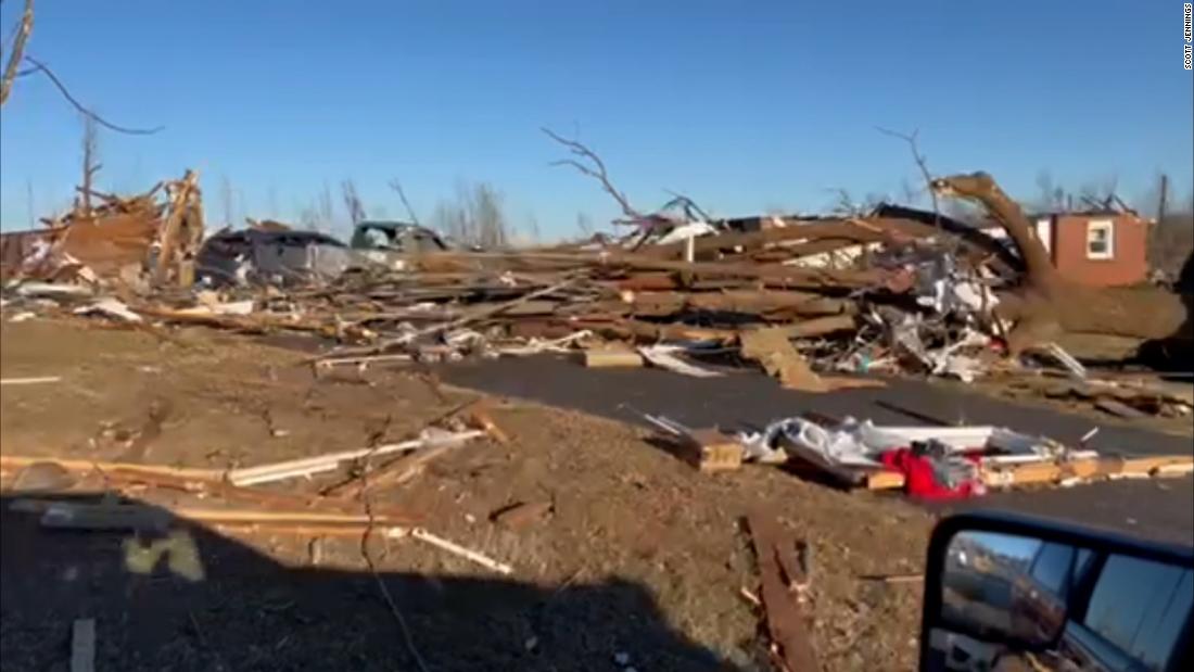 Determined recovery efforts begin after tornadoes wreak devastation with officials estimating 75% of one Kentucky town gone – CNN