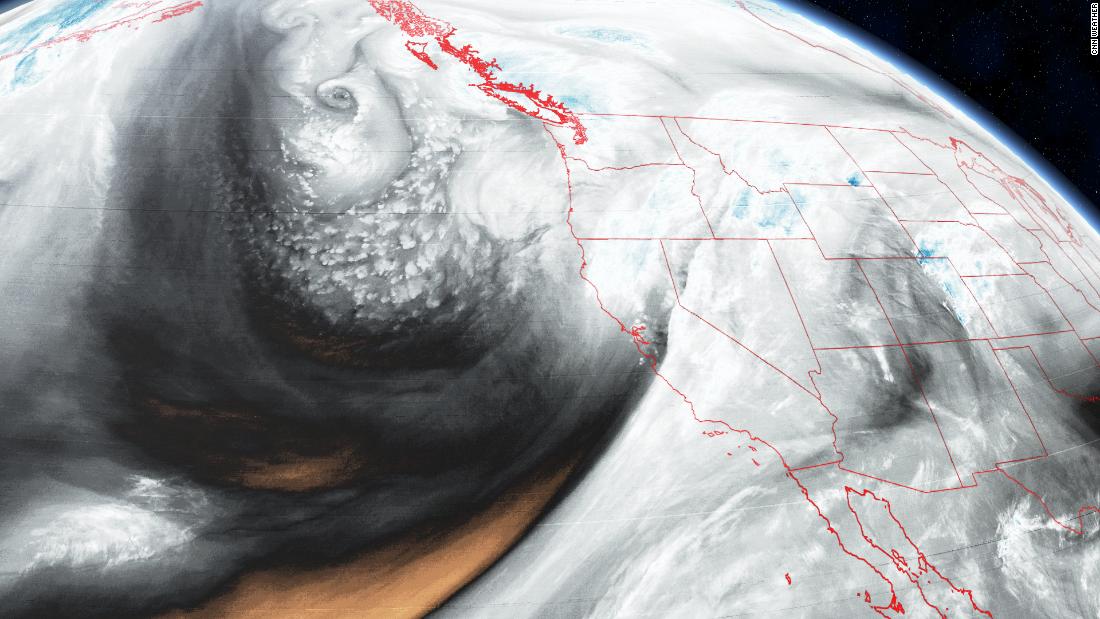 An atmospheric river is forecast to deliver up to a foot of rain and feet of snow to California