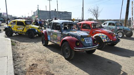 The Class 11 vehicles -- stock VW Beetles -- often have some of the most difficult races in the Baja 1000.