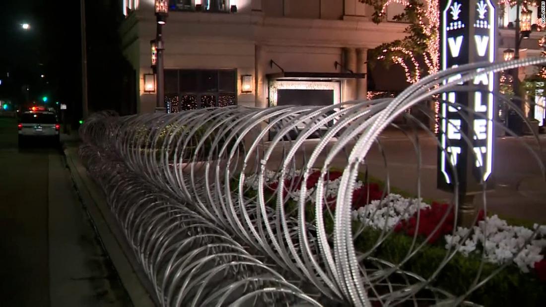Los Angeles procuring heart The Grove adds coil fencing to deter smash-and-grab robberies