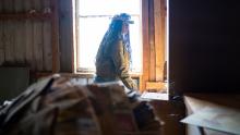 Deydra Steans stands inside the old &quot;Kactus Korral&quot; facility in Luling, Texas, last month.  