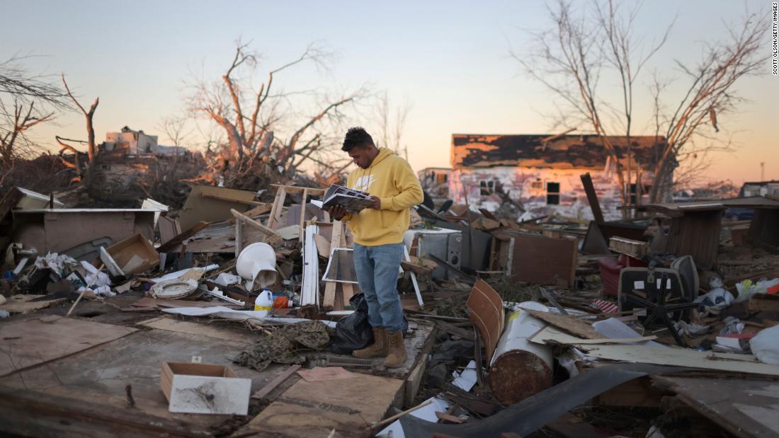 Biden gets on-the-ground look at devastation from Kentucky tornado – CNN