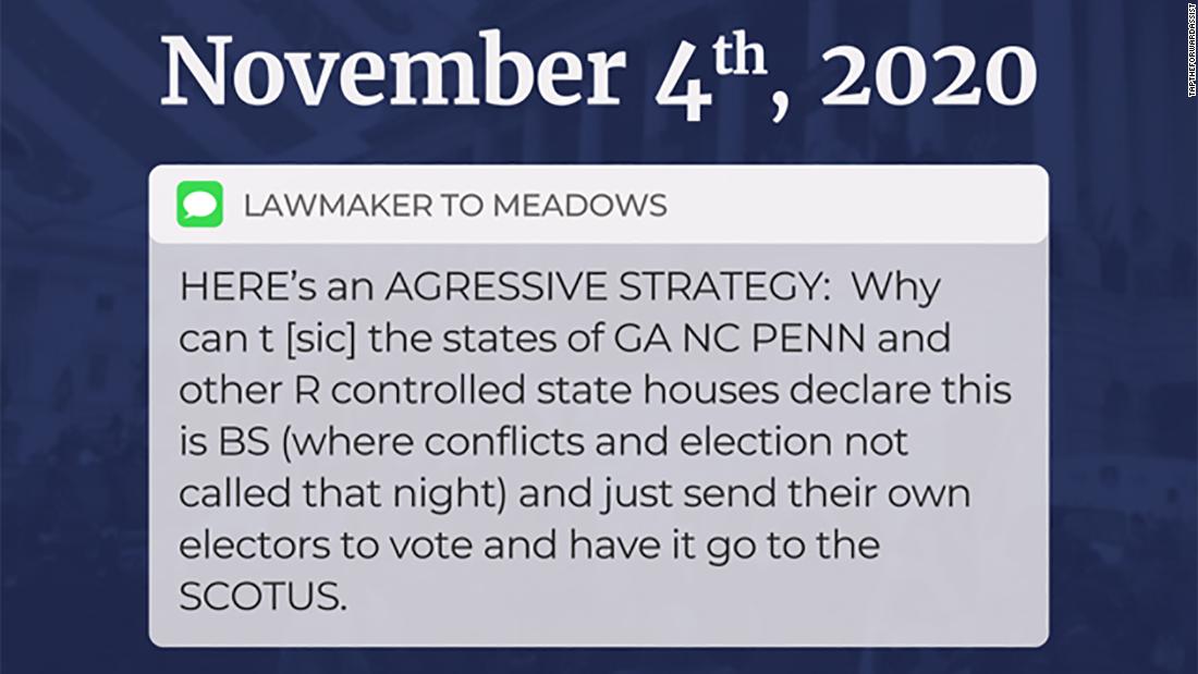 Analysis: Text believed to be from Rick Perry is smoking gun in Mark Meadows’ texts