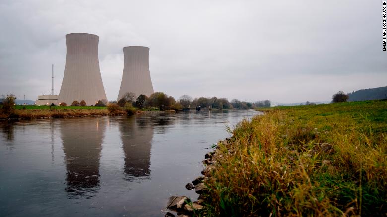 The Grohnde nuclear power station in Lower Saxony, Germany. It will be decommissioned later this month.