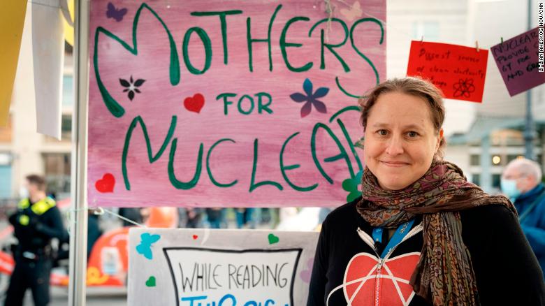 Iida Ruishalme, the European director of Mothers for Nuclear, traveled to Berlin to show her support of nuclear power.