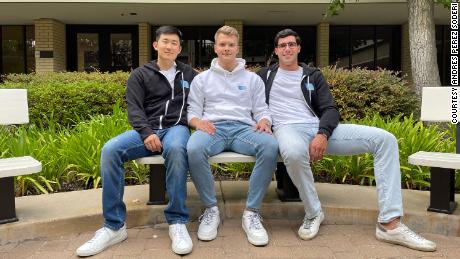 Sanas founders Shawn Zhang, Maxim Serebryakov and Andrés Pérez Soderi met when they were students at Stanford.