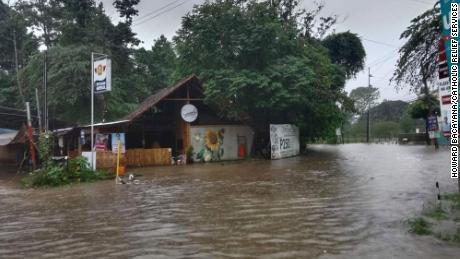 Flooding in Cagayan de Oro, Philippines on December 16.