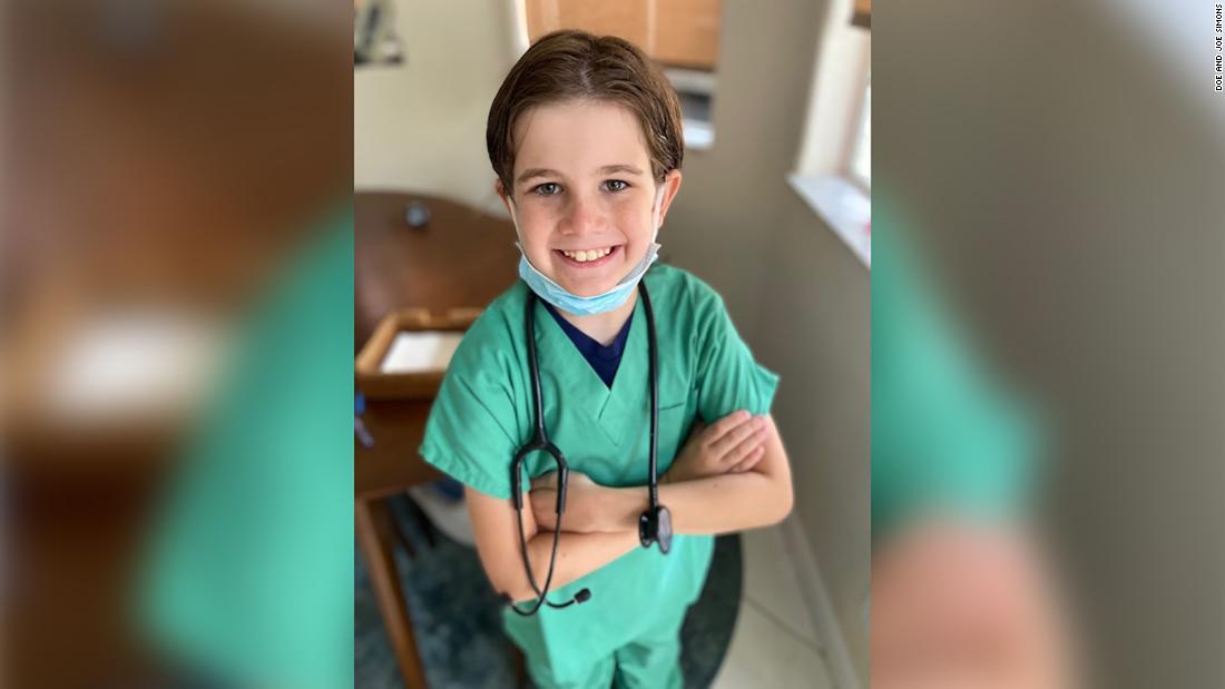 This 10-year-old boy asked Santa last year for a cure for Covid-19. This year he has a new request