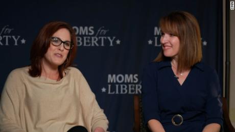 Tiffany Justice, left, and Tina Descovich say they started Moms for Liberty to be a voice for parents&#39; rights.