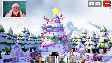 T-Mobile is offering a free interactive experience that lets participants go on a virtual sleigh ride through the North Pole with a live Santa.
