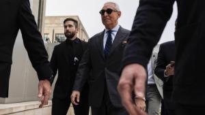 Roger Stone, former adviser to Donald Trump&#39;s presidential campaign, arrives to a Select Committee to Investigate the January 6th Attack on the U.S. Capitol deposition in Washington, D.C., U.S., on Friday, Dec. 17, 2021. 