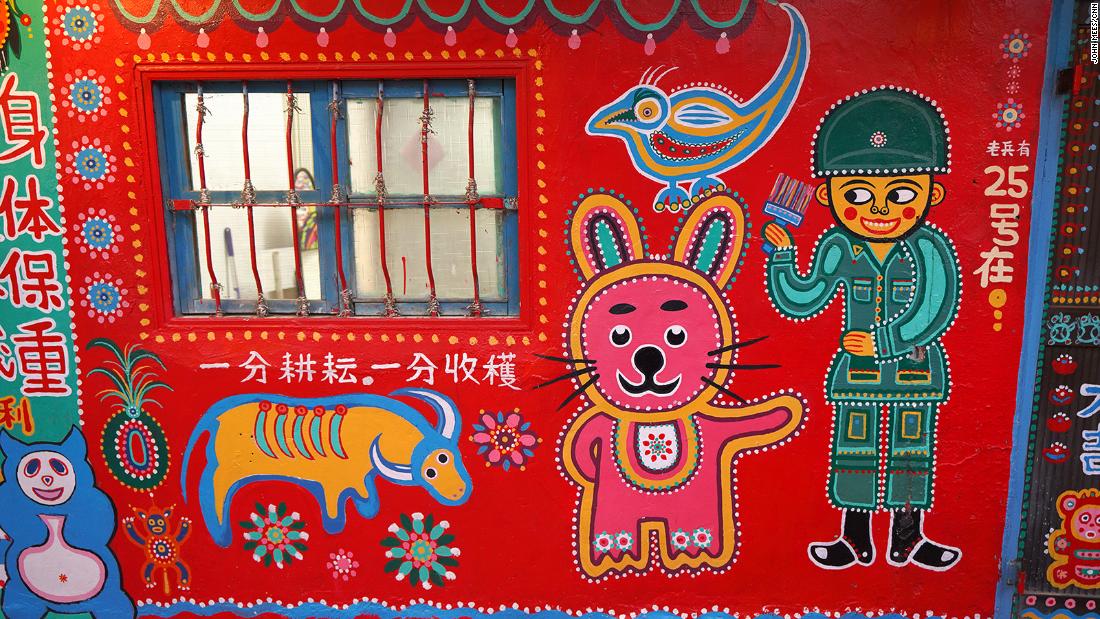 Inside Taiwan S Rainbow Village Cnn Travel - Star Home Decor And Accessories Wall Art Taiwan China