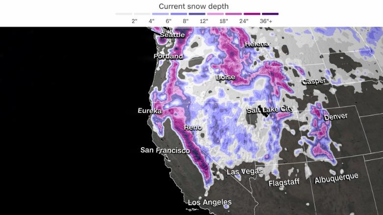 California snow drought ends in dramatic fashion, while other states still deal with shortage