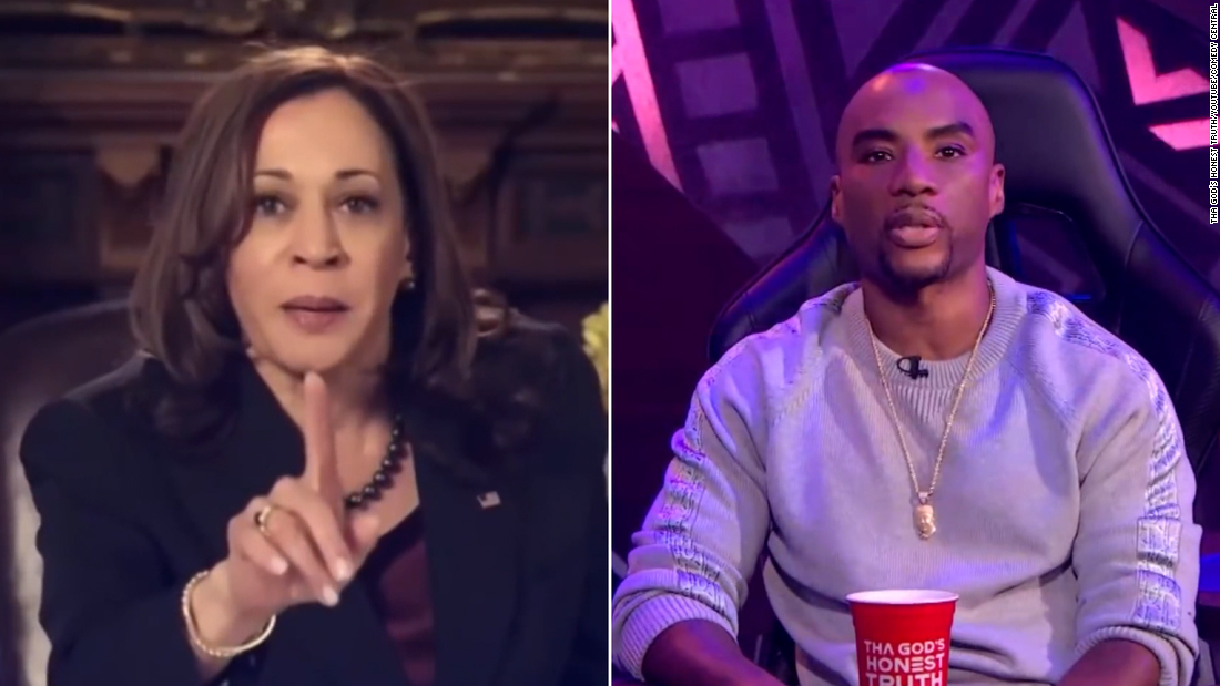 Kamala Harris Defends Biden When Asked By Charlamagne Tha God Whether He Or Manchin Is President