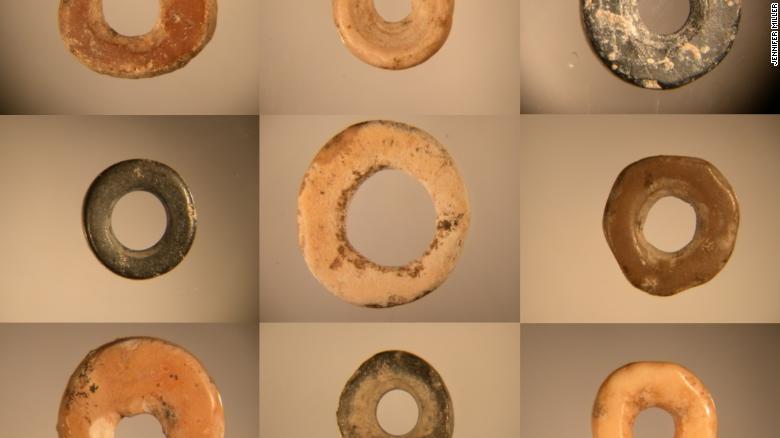 Stone Age beads made from ostrich eggshells formed the earliest known social network