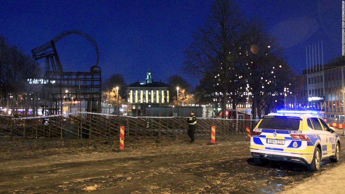 Sweden's famous 'Yule Goat' set on fire ... again