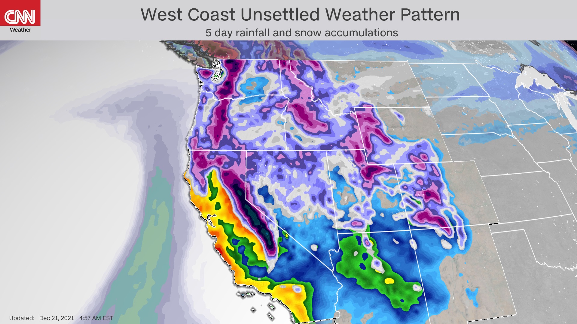 Weather Map West Coast Weather Forecast: More Storms Headed For The West Coast - Cnn Video