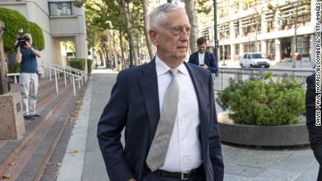 Former United States Secretary of Defense James Mattis leaves the federal court in San Jose, California, USA, on Wednesday, September 22, 2021.