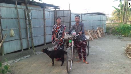 Dipali and Pradip Roy are forced to move their home in Bangladesha village next year to help cut expenses.