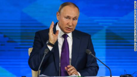 Putin machte den Westen für die wachsenden Spannungen während einer Pressekonferenz zum Jahresende verantwortlich