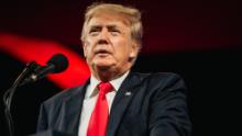 DALLAS, TEXAS - JULY 11:  Former U.S. President Donald Trump prepares to speak during the Conservative Political Action Conference CPAC held at the Hilton Anatole on July 11, 2021 in Dallas, Texas. CPAC began in 1974, and is a conference that brings together and hosts conservative organizations, activists, and world leaders in discussing current events and future political agendas.  (Photo by Brandon Bell/Getty Images)