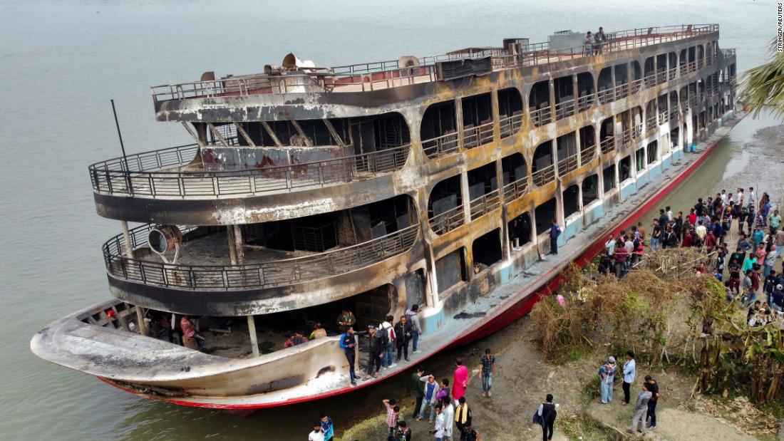 At Least 38 People Dead After Fire Rips Through Ferry in Bangladesh