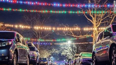 How a gentle gesture and a ribbon of Christmas lights tied the community