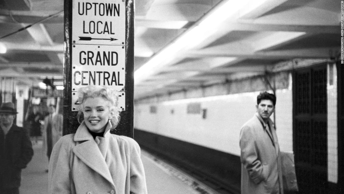 In a photoshoot with Redbook magazine, Monroe posed by the subway in Grand Central Station in New York. She positioned herself as an everyday kind of girl. &quot;In fact, Marilyn never really did ride the subway, but the important thing is she saw herself as a woman who rode the subway,&quot; said biographer Elizabeth Winder.