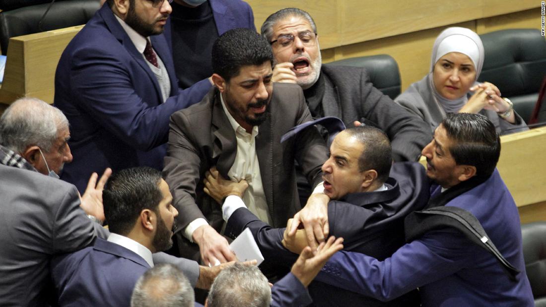 Jordanian lawmakers trade punches in Parliament amid heated discussion on women's rights