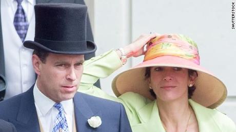 Prince Andrew and Ghislaine Maxwell are seen at the Royal Ascot in the UK on 22 June 2000.