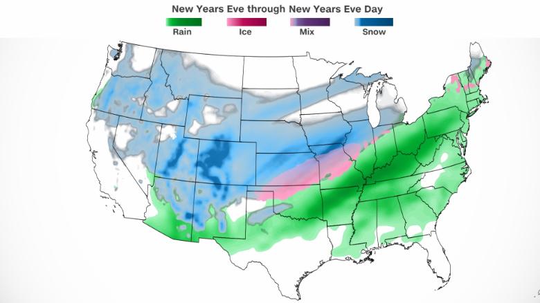 Christmas Forecast 2022 Nebraska Snow, Ice, Flooding And Severe Storms Will Ring In 2022 - Cnn