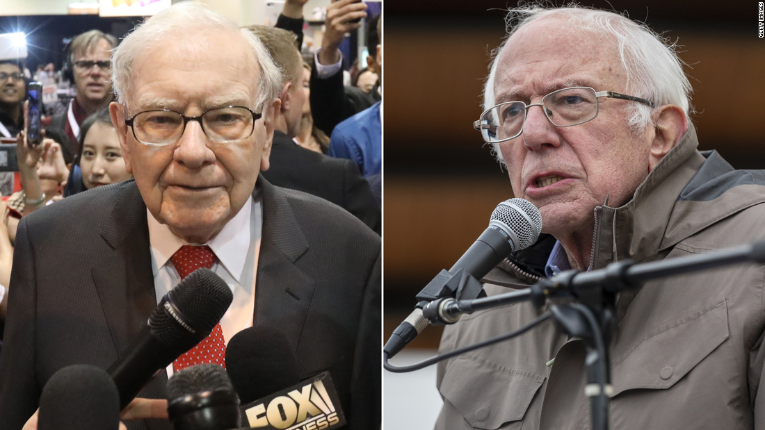 Bernie Sanders: Pay your workers better. Warren Buffett: That’s not my job – CNN