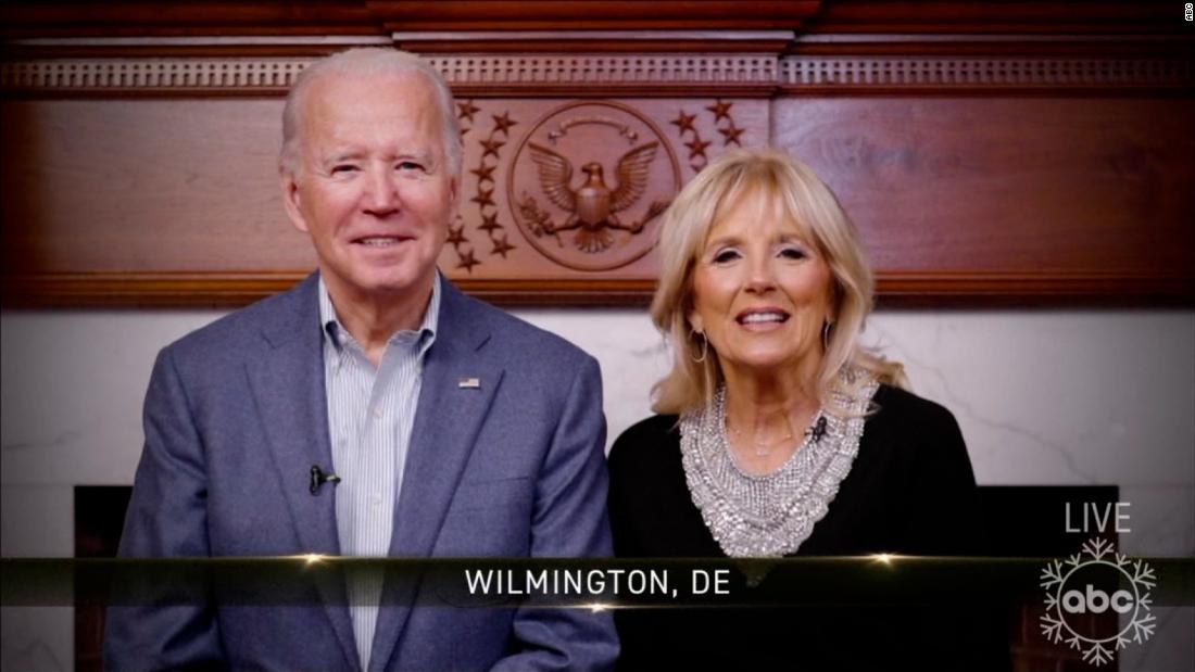 Biden rings in new year, says there's 'no quit in America'