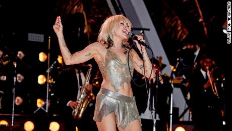 MILEY&#39;S NEW YEAR&#39;S EVE PARTY HOSTED BY MILEY CYRUS AND PETE DAVIDSON -- Pictured: Miley Cyrus performs on Friday, December 31st -- (Photo by: Vijat Mohindra/NBC)